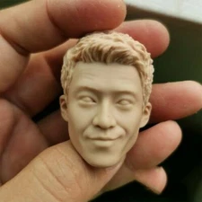 1/6 Scale Shun Oguri Head Carving Sculpt Model DIY Unpainted for 12" Figure Body