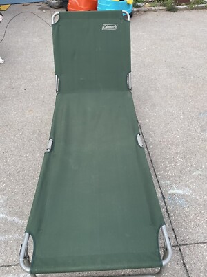アウトドア寝具 Coleman CONVERTA COT Green Green Canvas Coleman Convetible Folding Cot Steel Frame 76