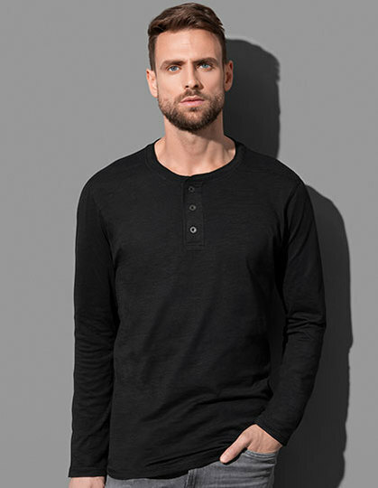 Herren Langarmshirt Henley Style | Regular Fit Longsleeve | Mit Knopfleiste Für Lässige Looks