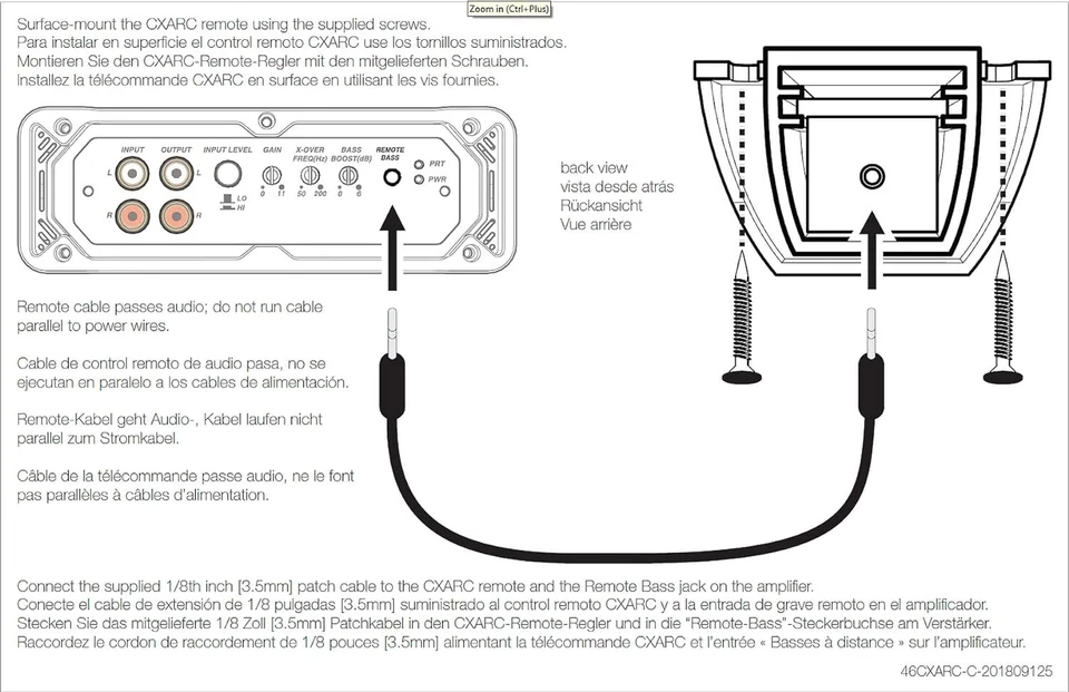 Kicker CXARC Remote Control for KICKER CX-Series Amplifiers - Image 3 of 4