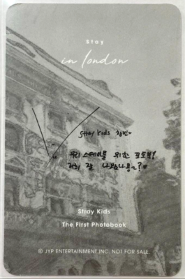 Stray Kids バンチャン stay in London ポラロイド Stray Kids/Bang Chan / The First Photobook 「 Stay in London