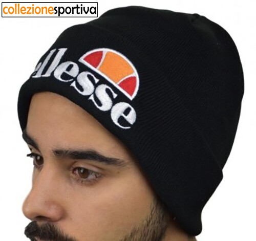 CAPPELLO BERRETTO ELLESSE HERITAGE BEANIE - EHA003W19-051 col. nero pirate  black | eBay