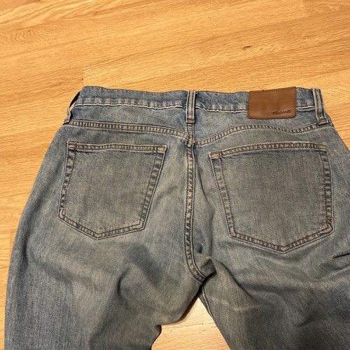Madewell Mens Slim Leg Jeans Light Wash 32 X 32 Faded Distressed Denim Stretch - Picture 19 of 21