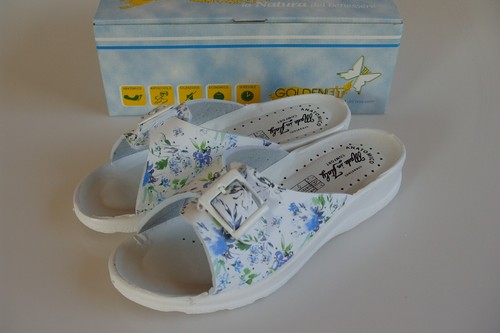 Damen Schuhe Fit offene Pantolette Sandale Anti-Rutsch Komfort Haus Arbeitschuh - Picture 4 of 9