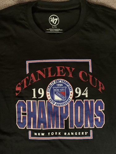 NY RANGERS 1994 STANLEY CUP CHAMPIONS SHIRT XL 47 BRAND MSG 25 ANNIVERSARY NHL - Bild 3 von 3