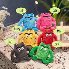 6PCS Emotion Monster Plush Toys for Kids Feelings Autism Sensory 12cm Gift