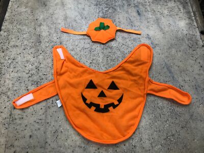 Pumpkin Jack O Lantern Halloween Dog Costume Small 12  Dog Costume - Fast Ship!