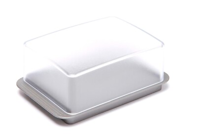 Butterdose silber elegant für 250g Butter Kühlschrank Butterschale Hansi Siebert