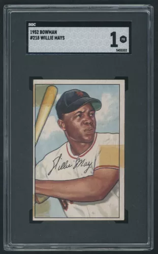 1952 Bowman Willie Mays SGC 1