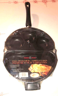 Nordic Ware Carbon Steel Foldable Omelette Pan with Removable Egg Poacher