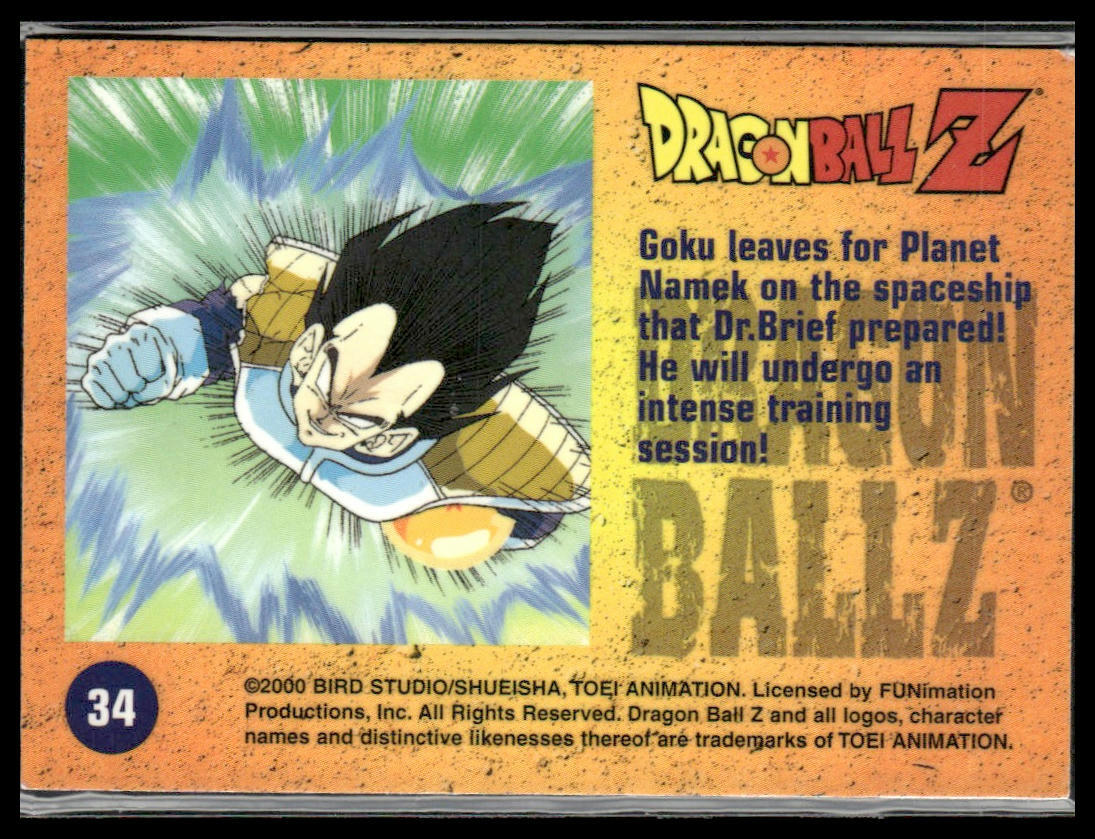 Goku leaves for Planet Namek #34 2000 ArtBox Dragon Ball Z
