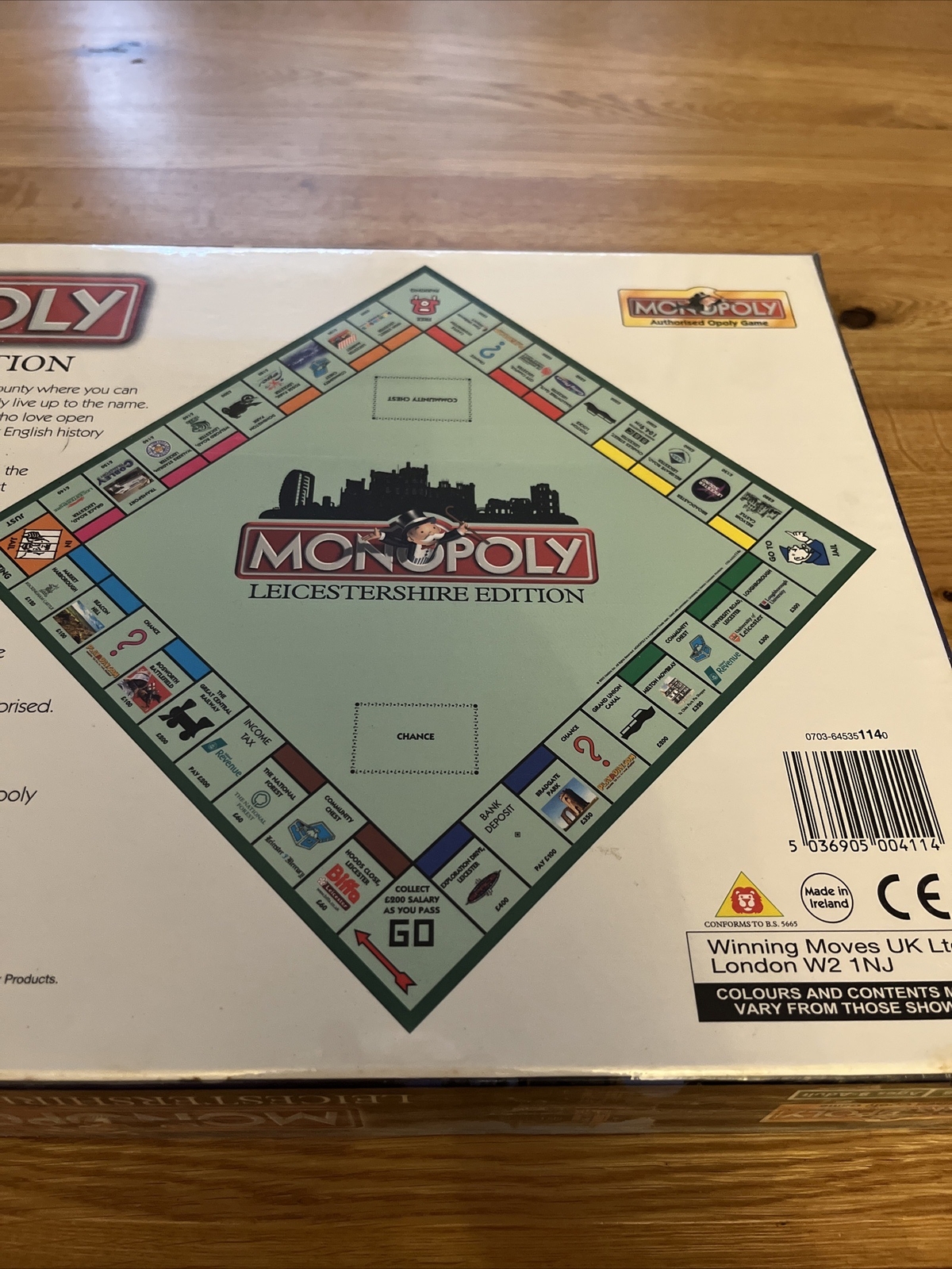 Monopoly Leicestershire Limited Edition Board Game Leicester Brand New
