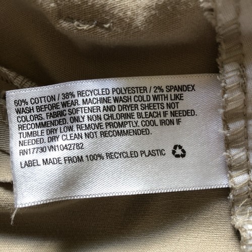 Cat & Jack Girls Sz 16 Khaki Uniform Pants Chinos Straight Leg Adjustable Waist - Picture 10 of 10