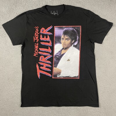 Michael Jackson Tシャツ ブラック Mサイズ Michael Jackson Shirt Mens Medium Black Short Sleeve Thriller