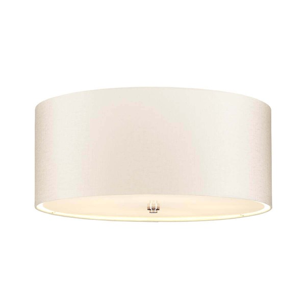 Elstead Fletcher Deckenleuchte E27 5-Fach 26Cm Poliertes Chrom Elfenbein-image