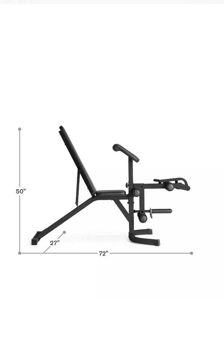 Weider Attack Olympic Utility Bench with 610 Lb. Total Weight