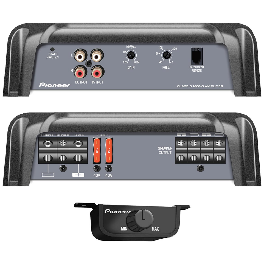 Pioneer GM-DX871 Mono Subwoofer Amplifier 800W RMS 1 Ohm Class D