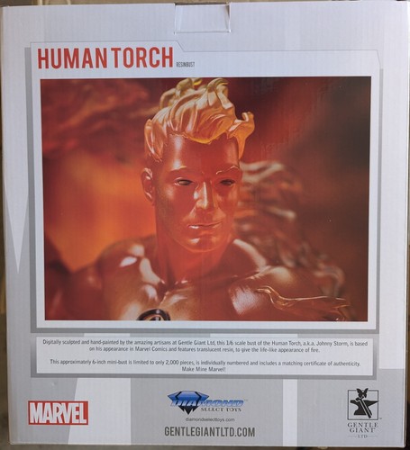 Marvel Comics Human Torch 1/6 Scale Limited Edition Bust - Picture 2 of 7