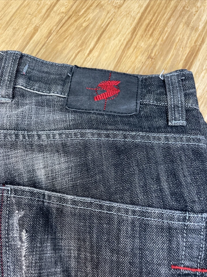 Signum Moss уголь серый джинсовой ткани джинсы мужской размер 34 X 32 Urbanwear хип-хоп кг JD - Изображение 3 из 4