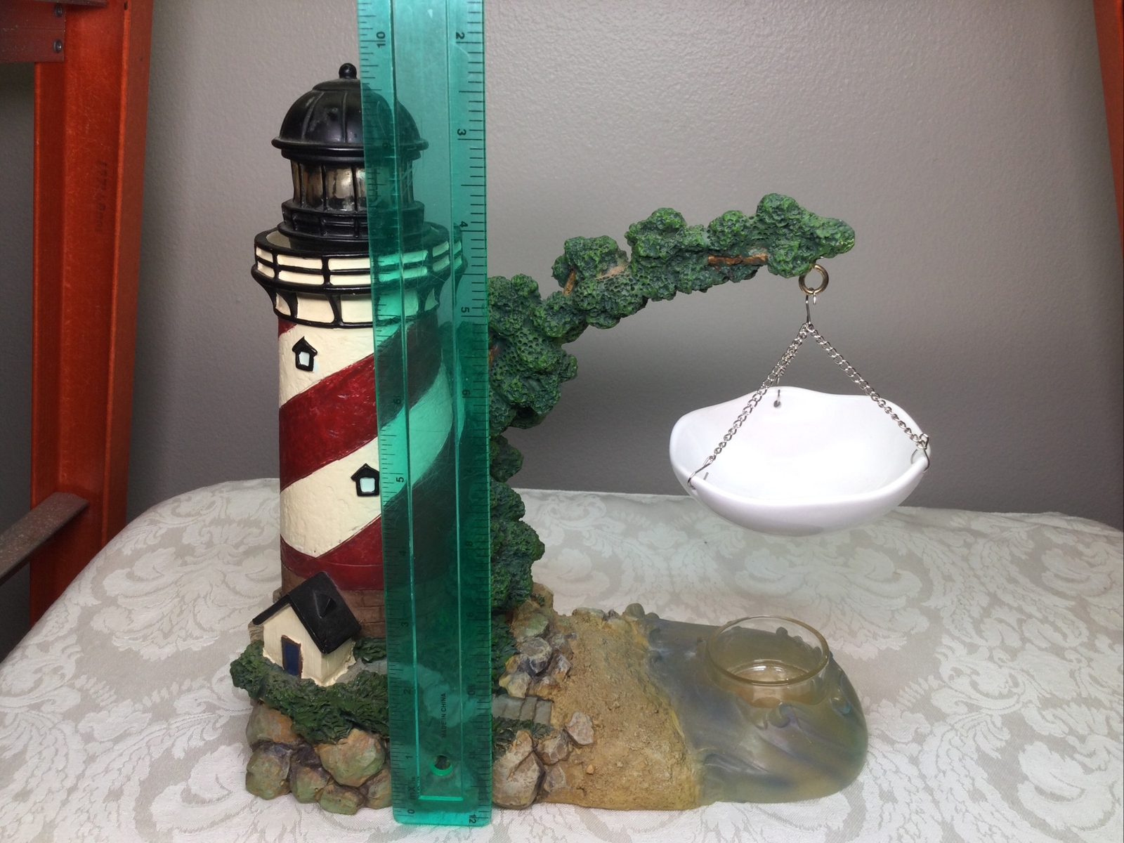 Yankee Candle Lighthouse Flashing Light Up Hanging Tart Wax Warmer w