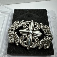 Montrose Trophy Belt Buckle Silver Plated Ornate Design Spirit Of Triumph NIB