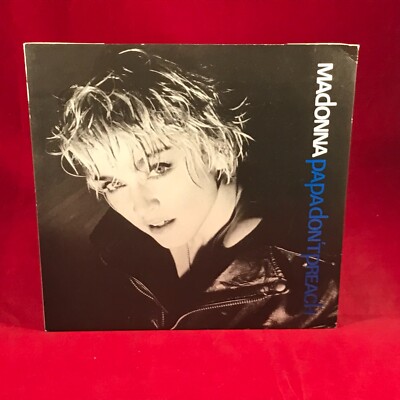 MADONNA Papa Don't Preach 1986 UK 7'' vinyl single original 45 W8636 B