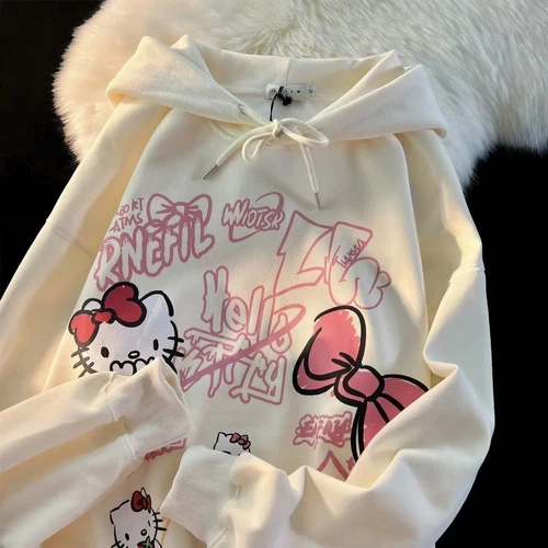 KT Cat Y2K Hoodie - Gifts Kawaii Hoodie Cute Hoodies For Girls Top*/ - Picture 8 of 9
