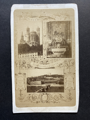 Lyon, la Saône, Vintage citrate print, ca.1895