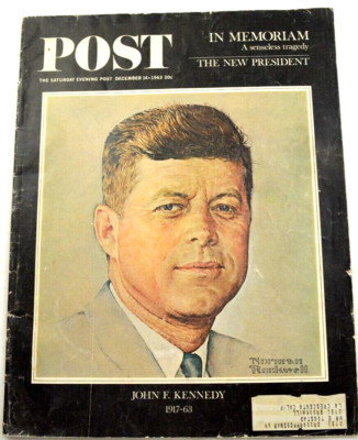 The Saturday Evening Post John F. Kennedy Memoriam Issue With Letter From Heaven