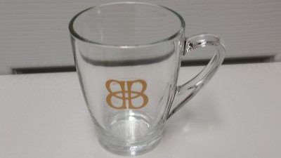 BAILEYS Irish Cream Liqueur Glass Coffee Mug/Cup - Gold Logo 