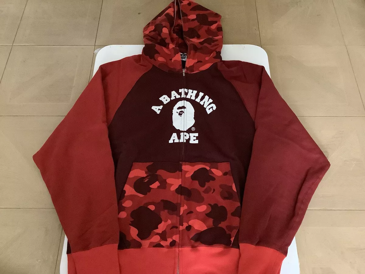 BAPE Big Sta Pullover Hoodie Red Men's - US