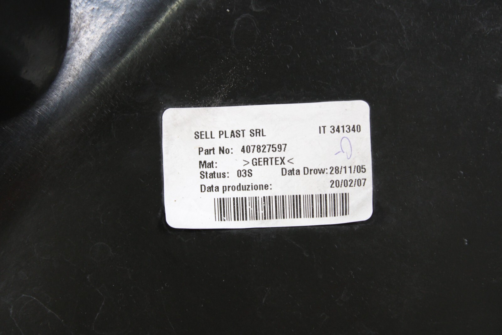 Lamborghini Gallardo, Spyder, Spoiler Motor Cover, Scuffed, Used, P/N 407827597