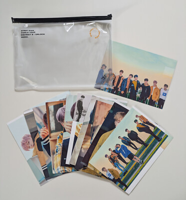 Stray Kids Unlock District 9 Concert Seoul 2019 Merch Clear Pouch Bag Photo Set