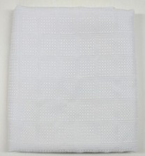  1 Tablecloth  12 Pc Napkin Set  White Jacquard Dash Dot  58" x 100"