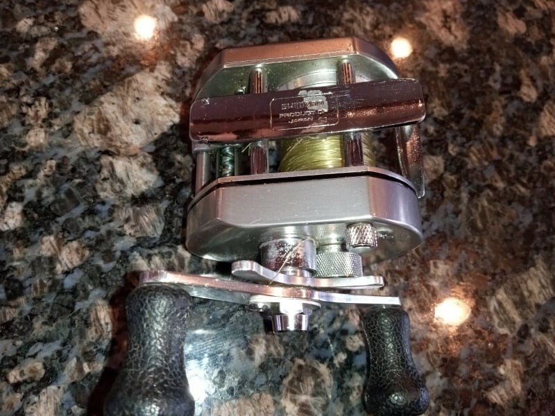 Moulinet De Pêche Vintage Shimano Bantam Mag 200SG En Métal Argenté - Occasion En état Fonctionnel
