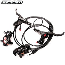 ZOOM HB-876E E-Bike Hydraulic Disc Brake 4-Piston Caliper w/Power-Off Levers Set