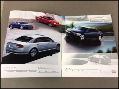 2003 Audi 38-page Brochure Catalog A8 A6 S4 S6 A4 TT allroad