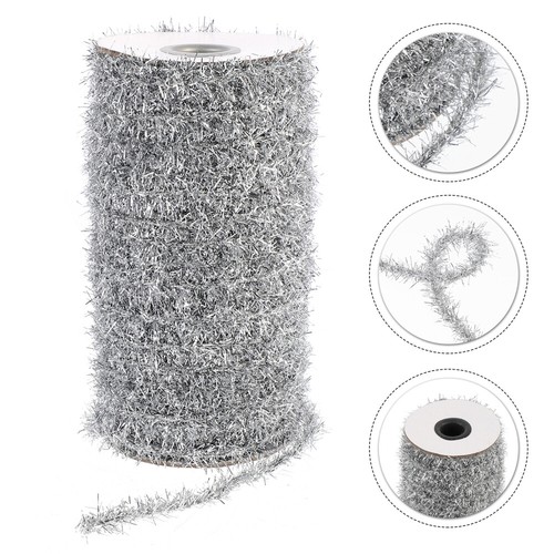 Plastic Mini Garland Metallic Ribbon Strips Baby Christmas Ceiling Hanging