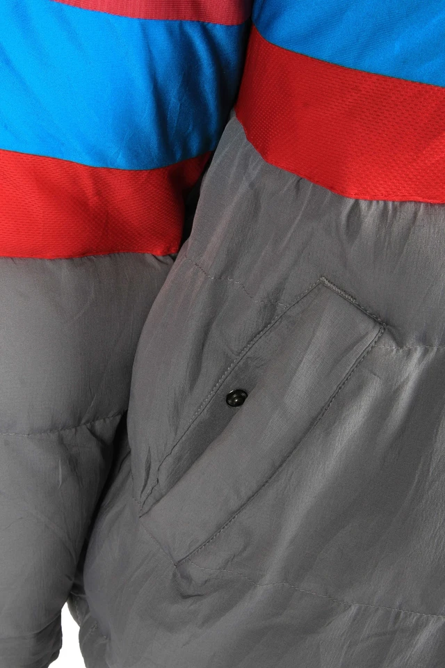 Chaqueta acolchada vintage descolorida Glory Remake forrada retro años 90 gris talla XL C3412 Foto 4 de 4