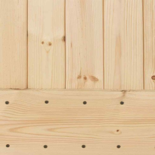 Sliding Door with Hardware Set 90x210 cm Solid Wood Pine vidaXL - Picture 7 of 11