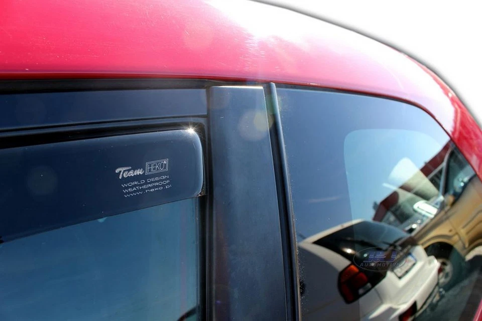 Juego de 2 piezas de deflectores de viento para Mitsubishi Colt 2005-up 3 puertas tintado Heko - Imagen 4 de 4