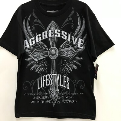 Aggressive Lifestyle Men's T-Shirt ''Warrior'' Black