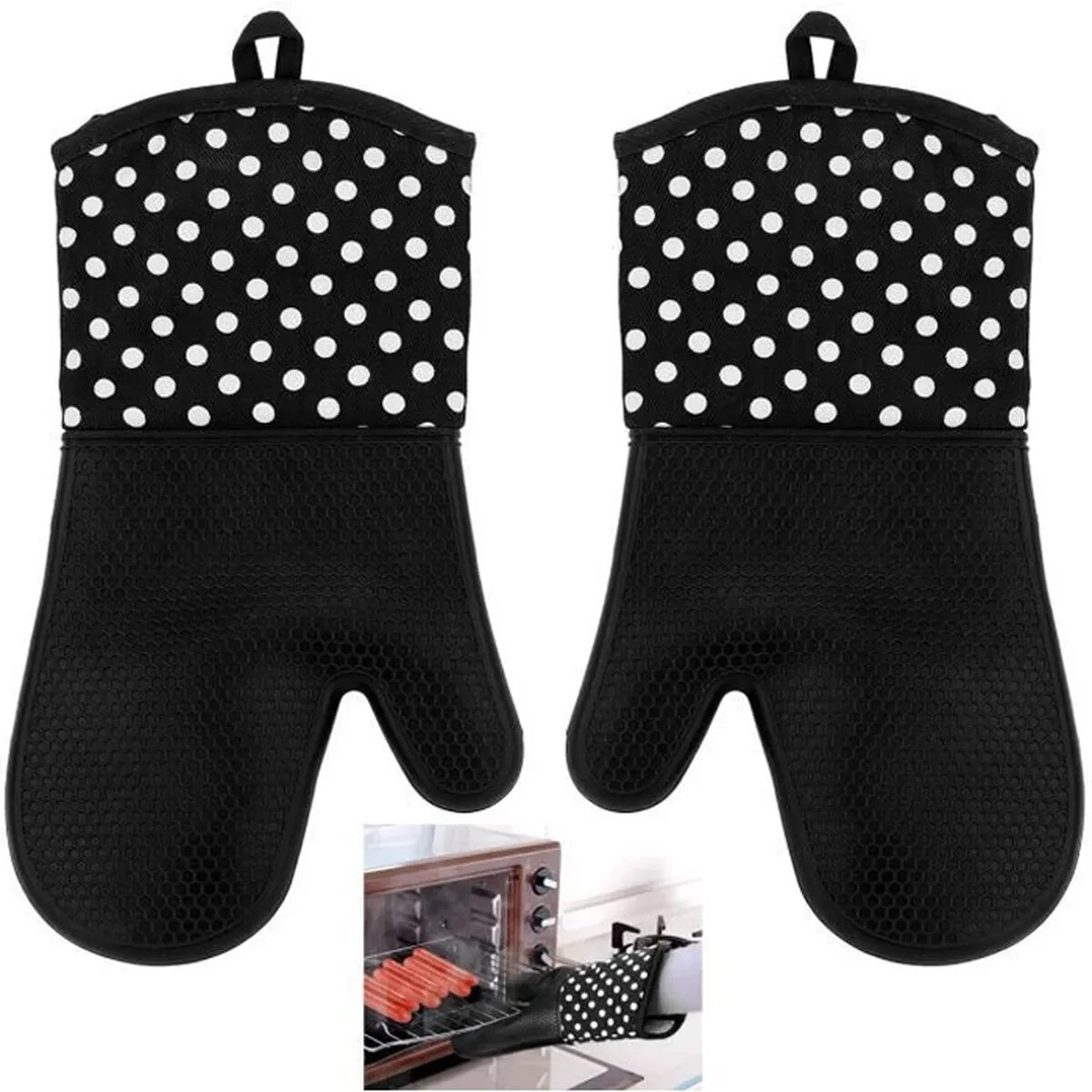 Gants en silicone pour sortir vos plats du four en sécurité