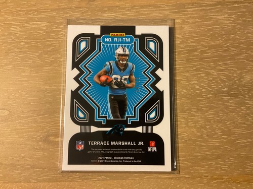 2021 Panini Obsidiana Calcio Terrazza Marshall Jr. Rookie Dual Patch Auto 14/99 - Foto 2 di 2