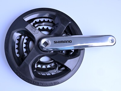 SHIMANO - kukk Shimano TX M131 170mm 28/38/48t Crankset with Chainguard