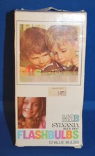 Pack of 12 Sylvania M2B Blue Dot Blue Flashbulbs - New in Package