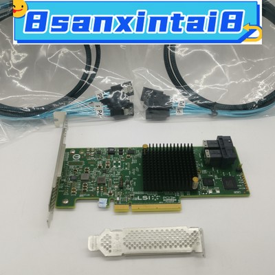 LSI 9300-8i 12Gbps SAS HBA IT mode ZFS FreeNAS unRAID W / 2* SFF-8643 SATA Cable