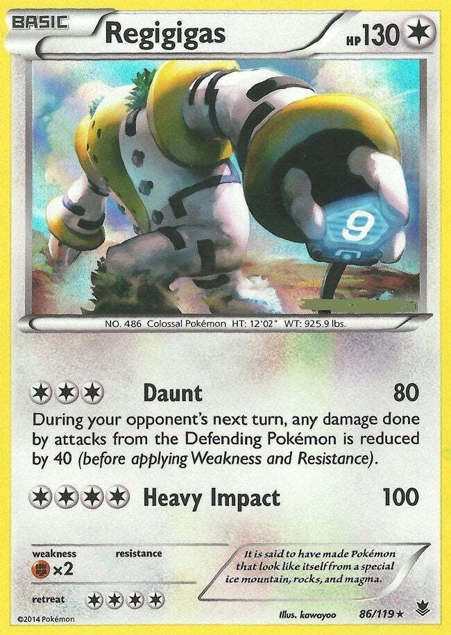 Regigigas 86/119 - Pokemon XY Phantom Forces Holo Rare Card