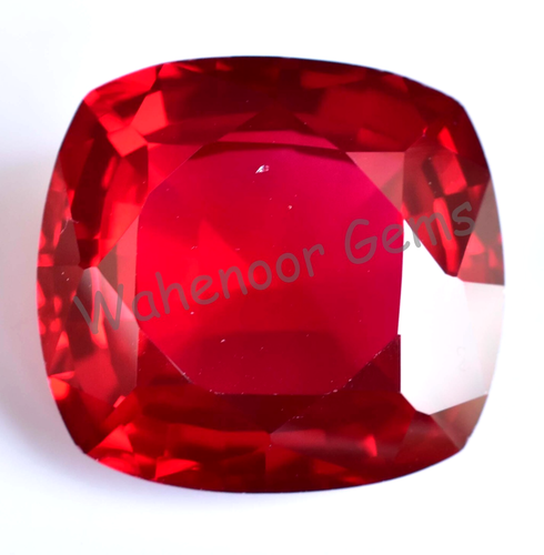 52.45 Ct Natural Blood Red Ruby Cushion Certified Mozambique Stunning Gemstone - Picture 3 of 7