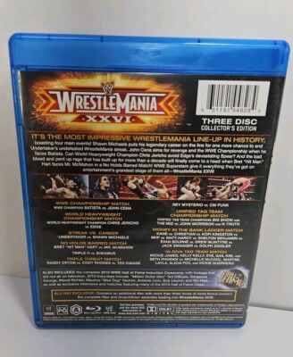Wrestlemania 26 (Blu-ray, 2010, 3-Disc) John Cena, Cody Rhodes